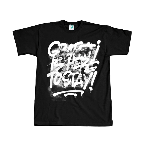 Montana T-Shirt - Graffiti is here to stay by Thierry Furger - Black