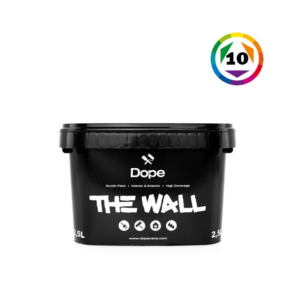 Dope The Wall Wandstreichfarbe: 2,5 Liter