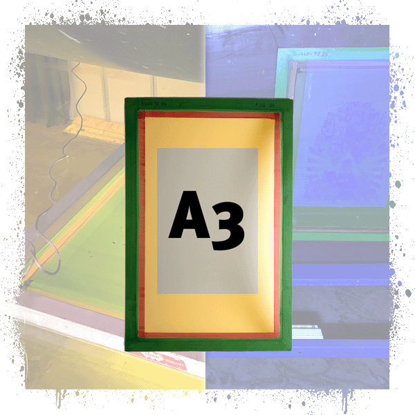 Siebrahmen SET A3 530 x 730 mm | bespannt | beschichtet | belichtet 