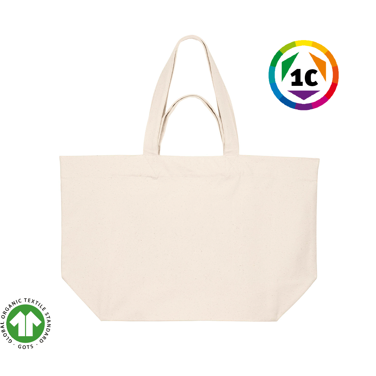 Shopping Bag 2.0 | GOTS Baumwollbeutel | LH 1 Farbig bedruckt