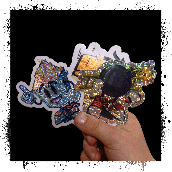 Aufkleber Muster Pack Glitzer Folie 